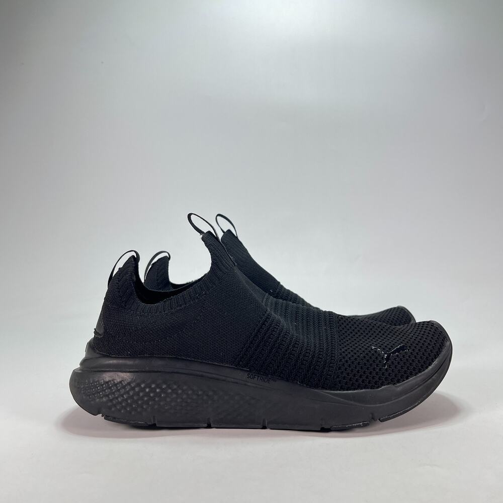 PUMA Softride Pro Echo Triple Black Slip On Running Shoes 379653-15 Women's Sz 7